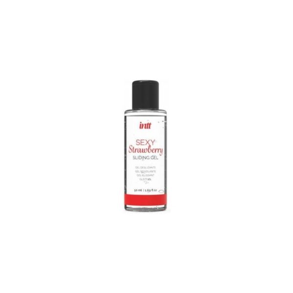 Black Brazilian Panty and Strawberry Slide Gel 50 ml - Image 2
