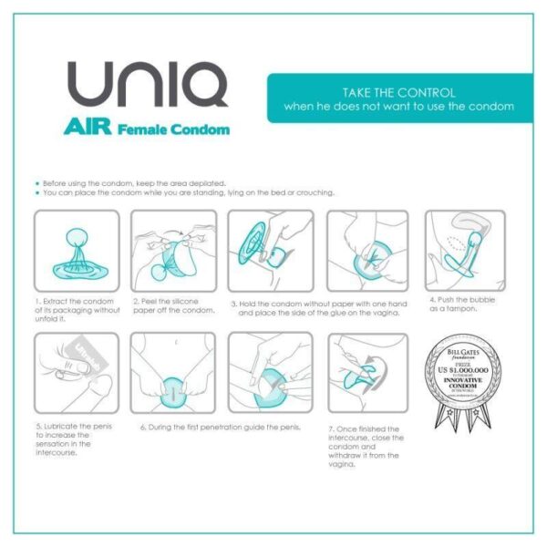 Air Female Condoms without Latex 3 pcs - Image 2