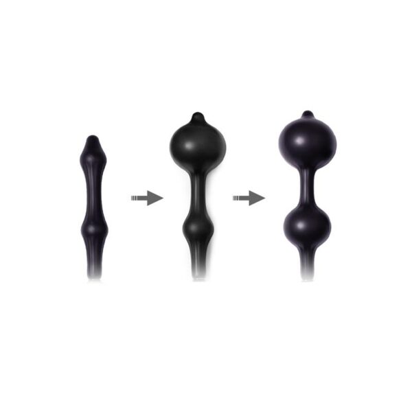 Inflatable Anal Plug with Double Balloon and Pump - Image 2