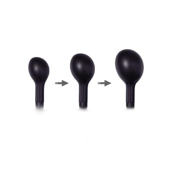 Inflatable Anal Plug with Pump Black - Image 2