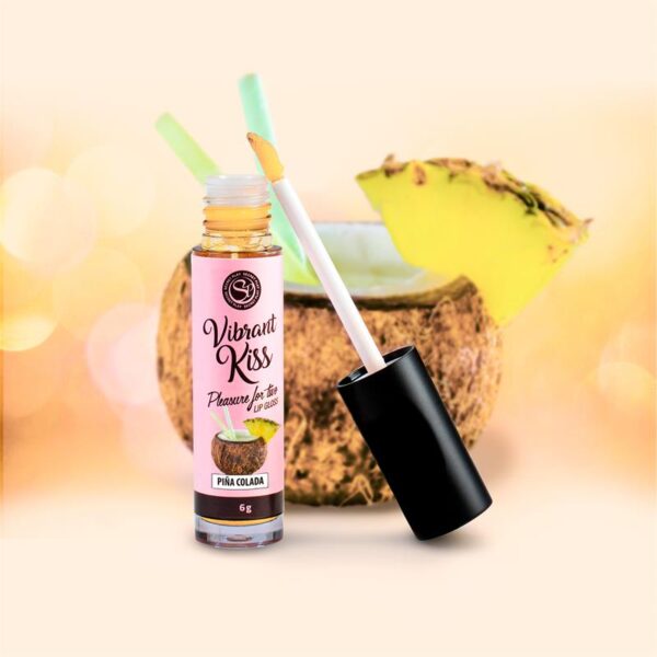 Lip Gloss Vibrant Kiss Piña Colada Flavor - Image 3
