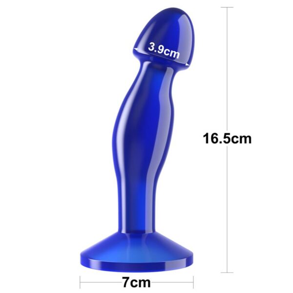Butt Plug Flawless Clear Blue 6.5 - Image 6