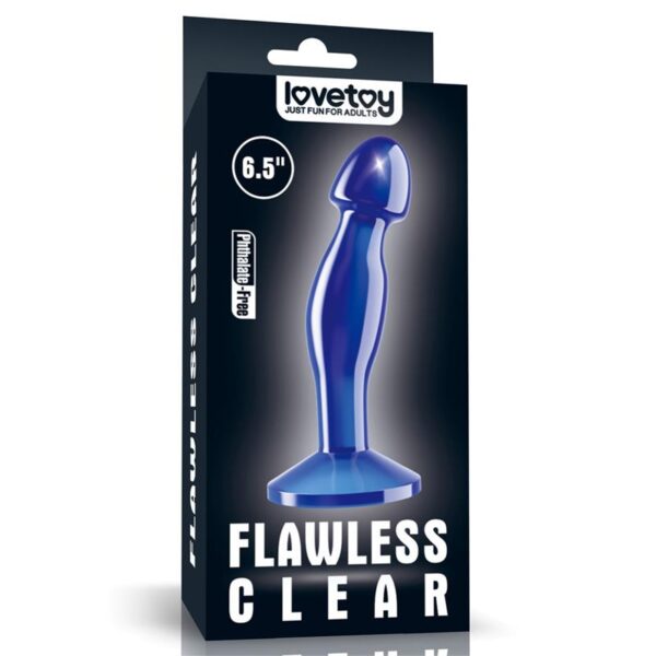 Butt Plug Flawless Clear Blue 6.5 - Image 7