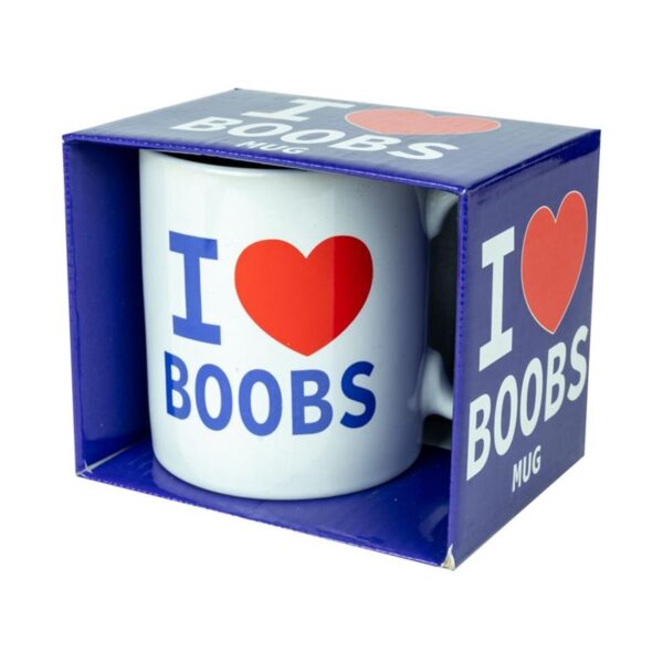 I Love Boobs Ceramic Mug - Image 2