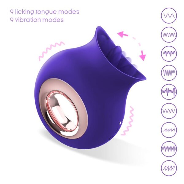 No. TwentyFive Licking Tongue and Vibrator Clitoris Massager - Image 2