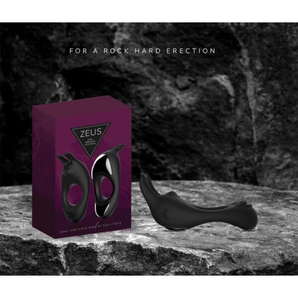 Zeus Vibrating Double Penis Ring - Image 5