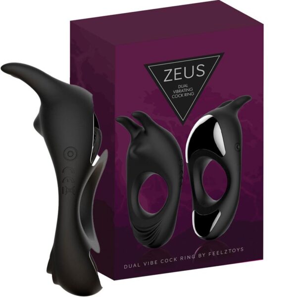 Zeus Vibrating Double Penis Ring - Image 6