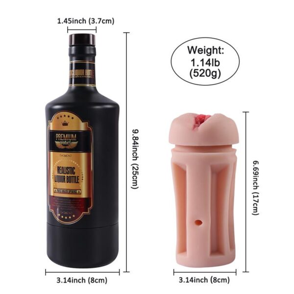 Male Masturbator Vagina Liquor Bottle - Image 7