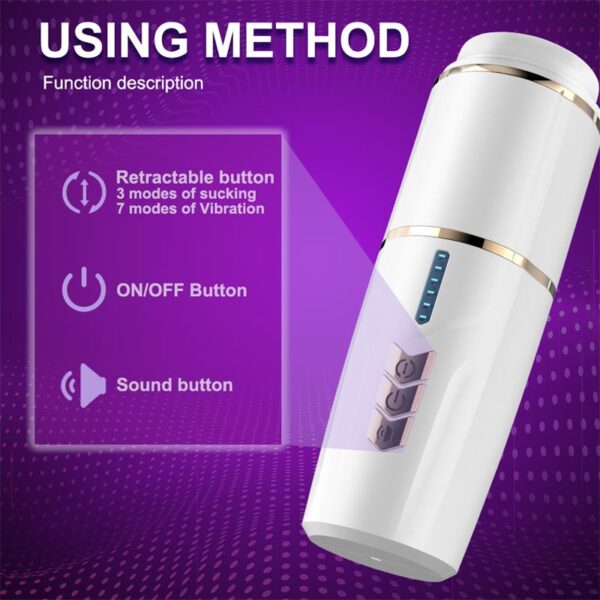 Kimi Male Masturbator with Telescoping and Rotation Functions - Image 9