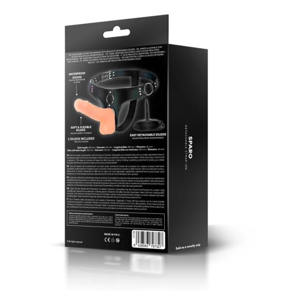Sparo Detachable Strap-On with 2 Dildo Realistic - Image 7