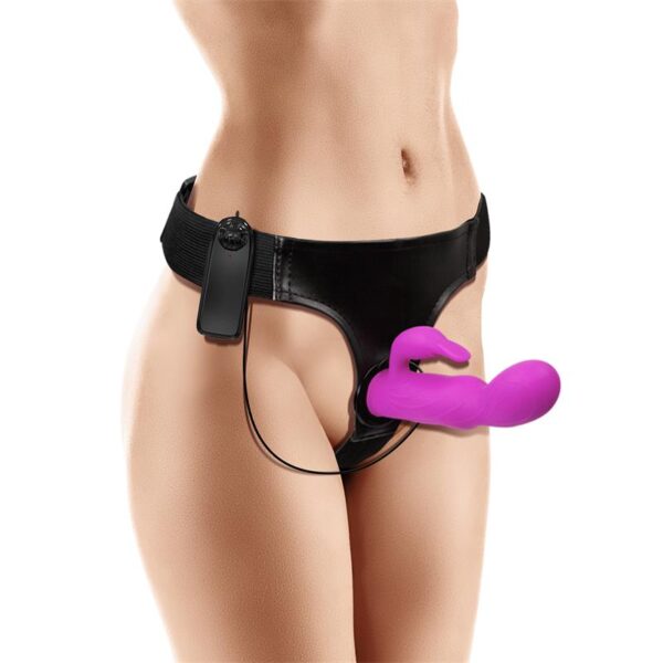 Hymax Strap-On Harness Multi-Speed Vibe with Rabbit and Remote Control - Image 4