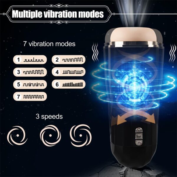 Snow Automatic Male Masturbator Vibration and Suction - Image 4