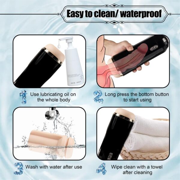Snow Automatic Male Masturbator Vibration and Suction - Image 8