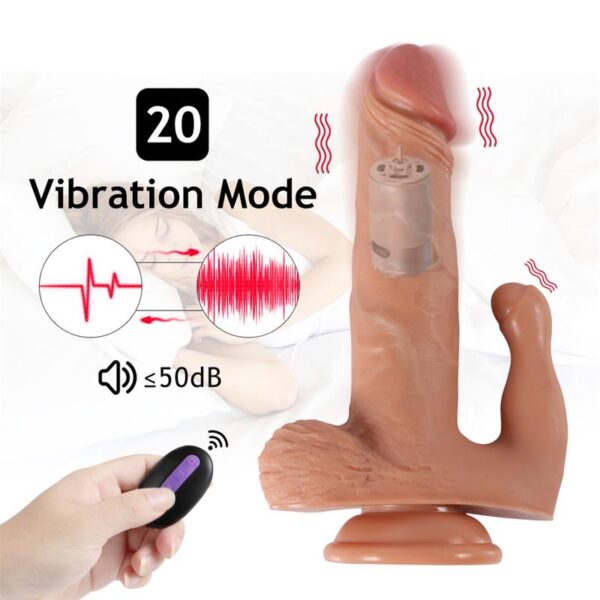 Brody Dildo with 20 Modes of Vibration and Clitoris Stimulator - Image 7