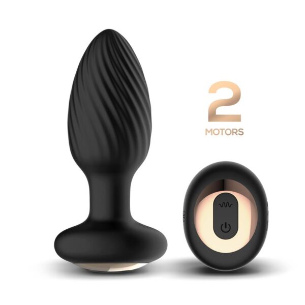 Drago Butt Plug Vibration, 360º Twister Movement and Remote Control - Image 3