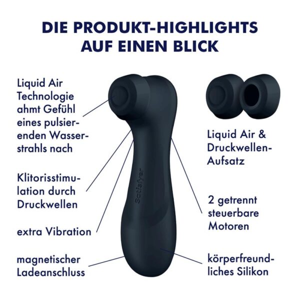 Pro 2 Gener 3 Liquid Air Technology Suction and Vibration Black - Image 6