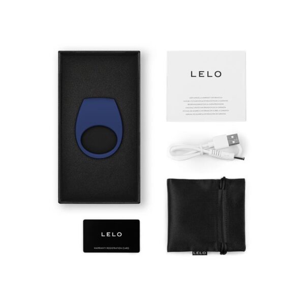 Tor 3 COuple Ring with Lelo APP Base Blue - Image 2