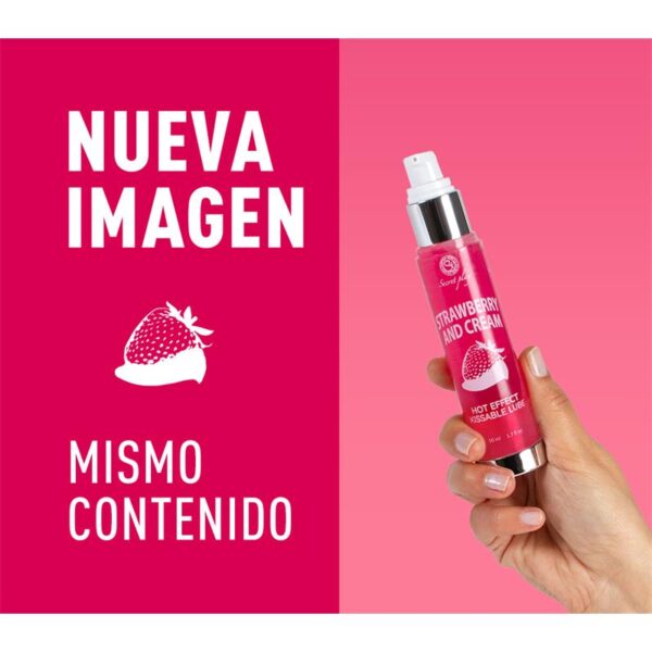Secret Play Hot Effect Strawberry with Cream Lubricant 50 ml - Image 4