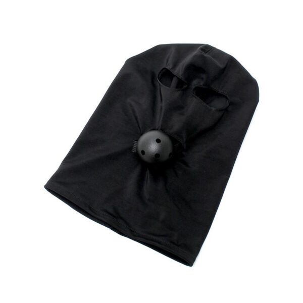 Spandex Hood with Ball Gag - Image 2
