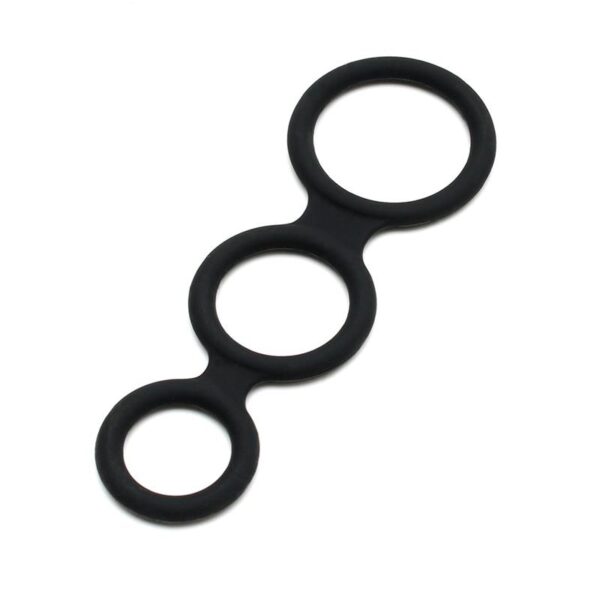 Triple Cock Ring Black - Image 2