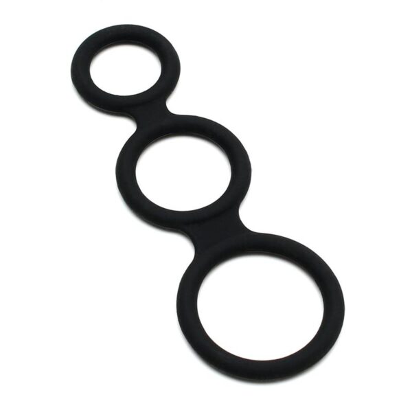 Triple Cock Ring Black - Image 3