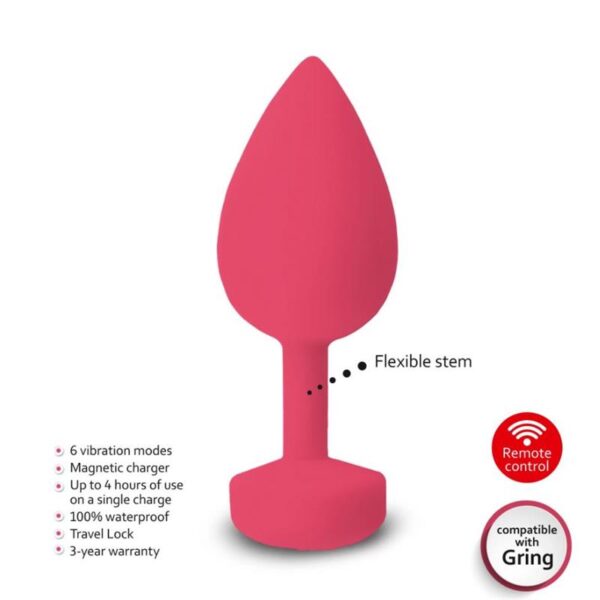 Gplug Butt Plug Neon Rose Size S - Image 5