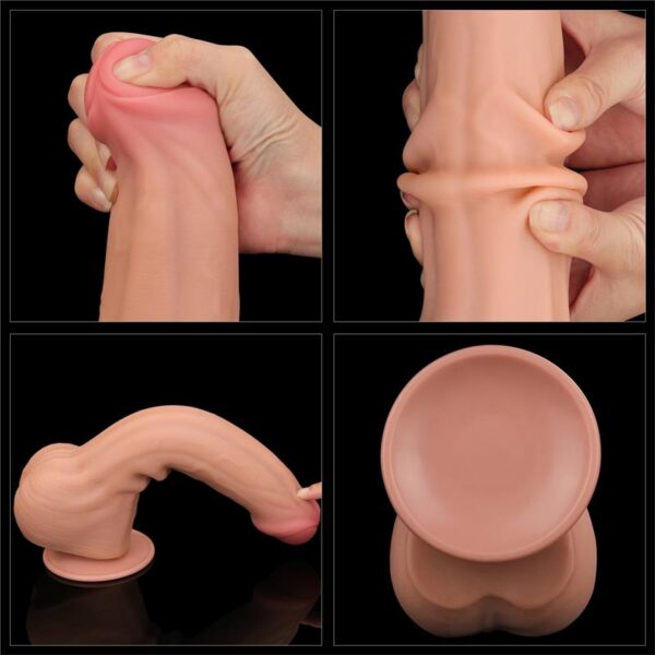 Dildo Dual Layer Sliding Skin 11.5 - Image 7