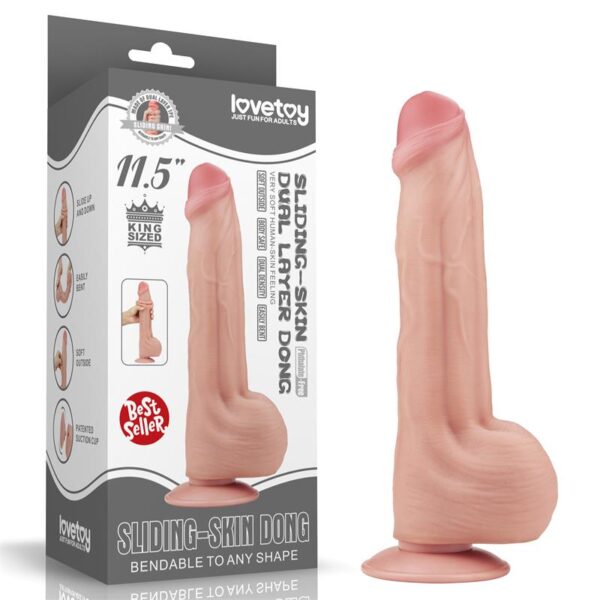 Dildo Dual Layer Sliding Skin 11.5 - Image 11