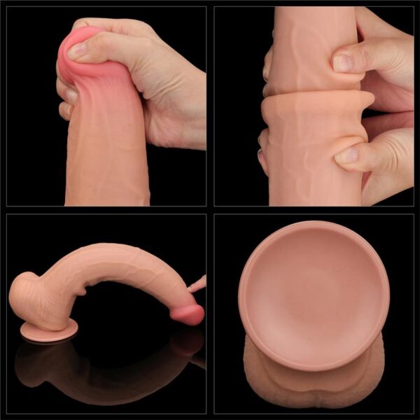 Dildo Dual Layer Sliding Skin 13.5 - Image 7