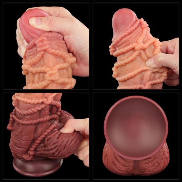 Dildo Dual Layer King Size Nature 9.5 - Image 10