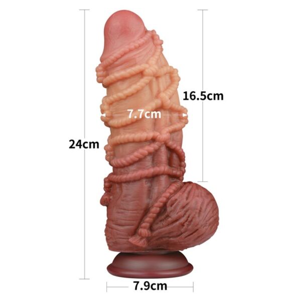 Dildo Dual Layer King Size Nature 9.5 - Image 11
