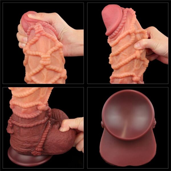 Dildo Dual Layer King Size Nature 10.5 - Image 10