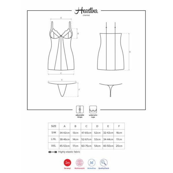 Heartina Chemise Black - Image 3