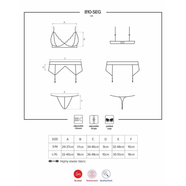 810-SEG-1 3 Pieces Set White - Image 3