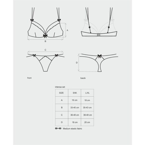 Intensa 2 Pieces Set Black - Image 3