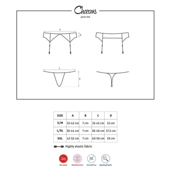 Charms Garter Belt and Thong - Image 2