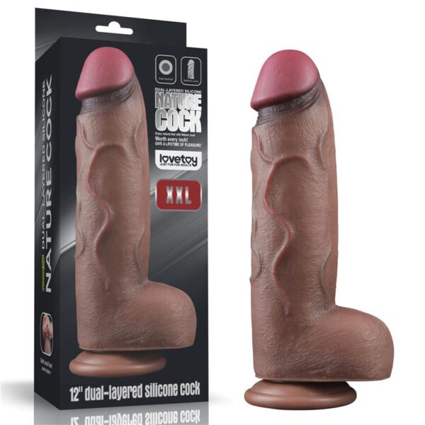Dildo Dual Layered Silicone XXL 12 - Image 11