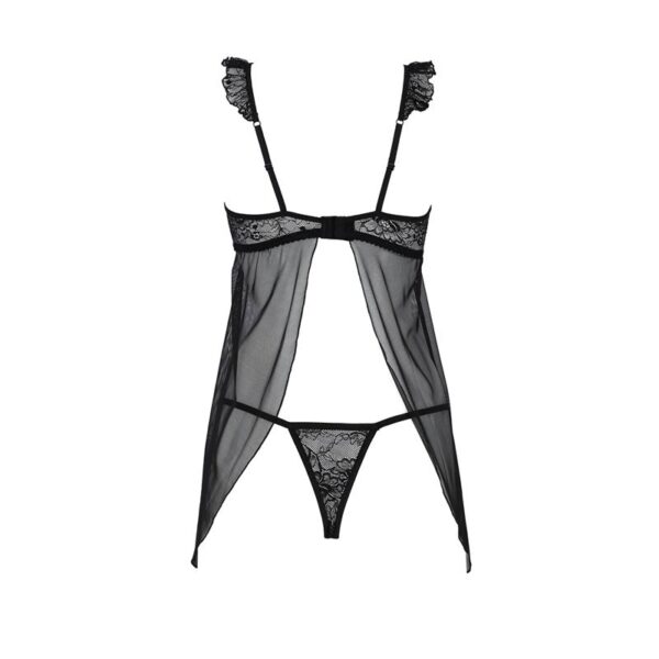 Milagros Chemise and Thong Black - Image 4
