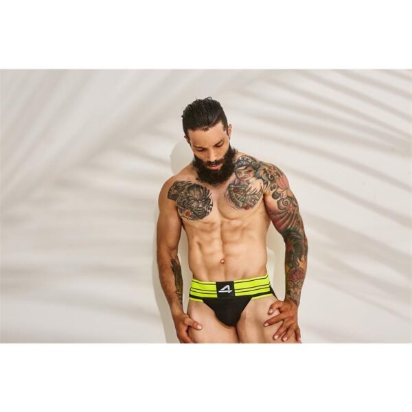 C4M15 Rugby Jockstrap Neon Lime - Image 5