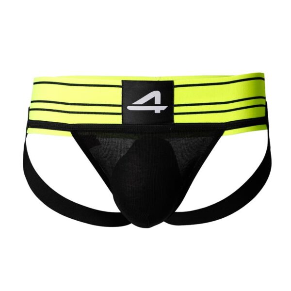 C4M15 Rugby Jockstrap Neon Lime - Image 3