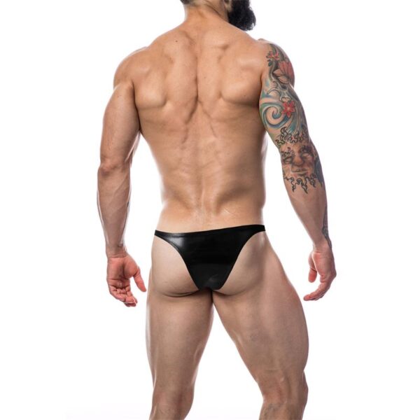 C4M11 Brazilian Brief Leatherette Black - Image 2