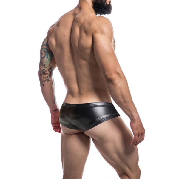 C4M Booty Shorts Leatherette Black - Image 2