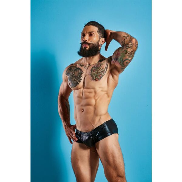 C4M Booty Shorts Leatherette Black - Image 5