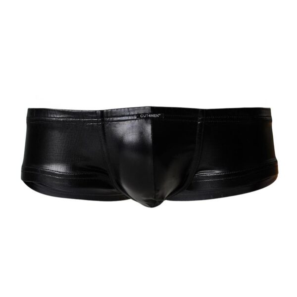 C4M Booty Shorts Leatherette Black - Image 3