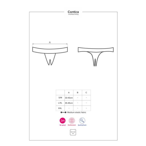 Contica Crotchless Panties Black - Image 7
