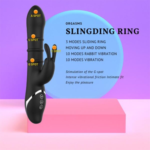 Reipo Vibrator with Up and Down Sliding Rings - Image 10