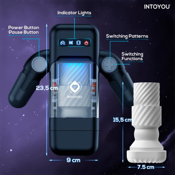 Elon Intelligent Masturbator with Up and Down Movement, Vibration, Heat and Phone Holder - Image 7