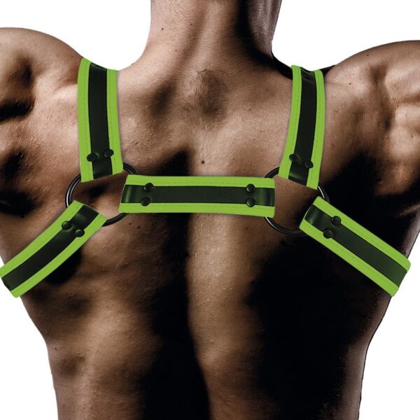 Glow in the Dark Bondage Chest Harness - Image 3
