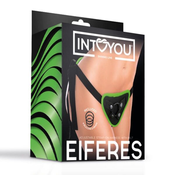 Eiferes Glow in the Dark Adjustable Strap-On Harness Corset Style - Image 7