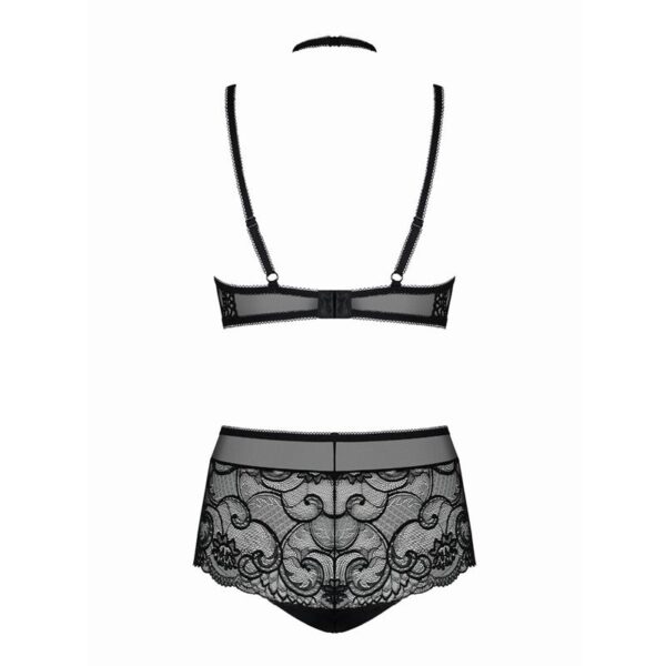 Elizenes 2 Piece Lace Bra Set With Halterneck - Image 3